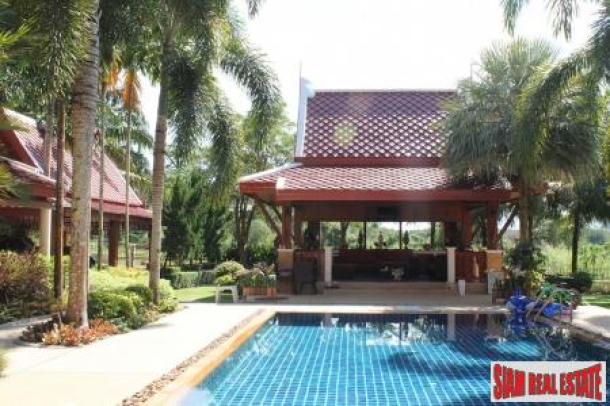 Beautiful Thai/Western Six Bedroom Pool Villa in Thalang-3