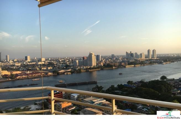 Watermark Chaophraya | Absolute River Front, Stunning Views from this Two Bedroom Condo for Rent in Sathorn-1