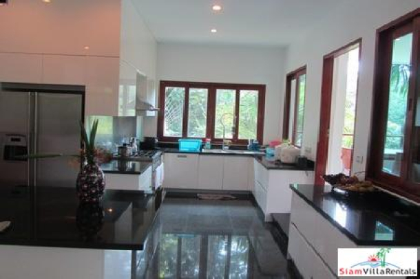 Beautiful Teak House with Four Bedrooms for Rent in the Nai Harn Hills-8