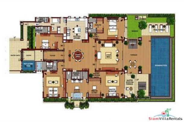 Luxury Four-Bedroom Private Pool Suite in Five-Star Kamala Resort-7