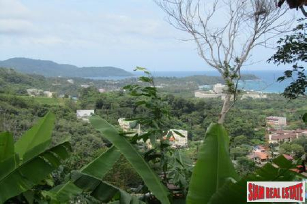 6+ Rai Sea View Land above Karon with views to Karon and Kata Noi beaches-11