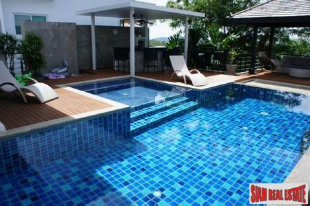 Modern, Sea View Five Bedroom Pool Villa in Rawai-5