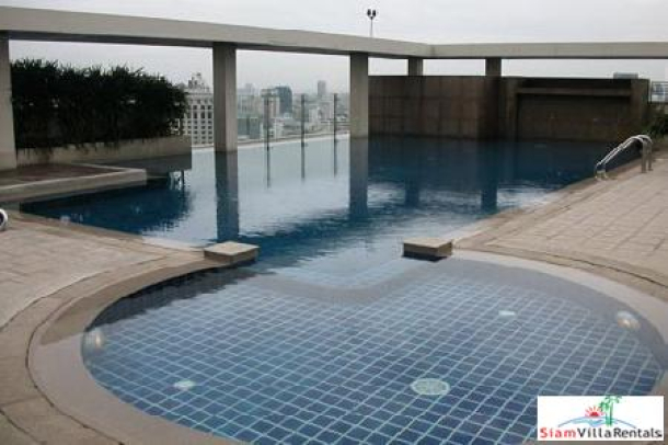 2 bedrooms condo with lake view Asoke/Sukhumvit BTS and MRT station.-12