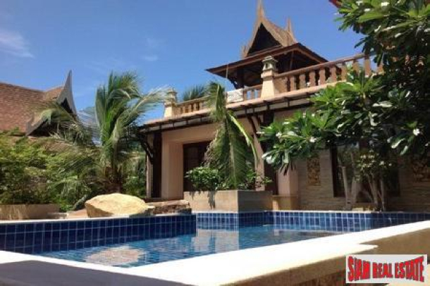 Elegant, Three-Bedroom Thai-Style Pool Villa in Bophut-1
