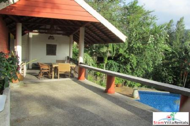 Mountainside Three-Bedroom Holiday Garden Villa with Pool above Patong-5