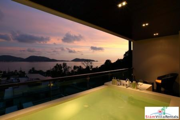 Sea-View One-Bedroom Apartment in Upscale North Patong Residence-12