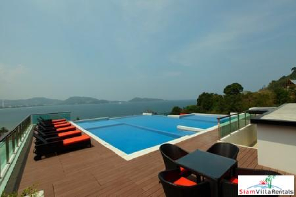 Sea-View One-Bedroom Apartment in Upscale North Patong Residence-5