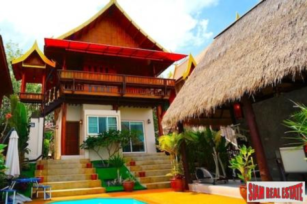 Stunning teak wood villa with sea view, private outdoor swimming pool and entertaining area-1