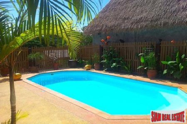 Stunning teak wood villa with sea view, private outdoor swimming pool and entertaining area-2