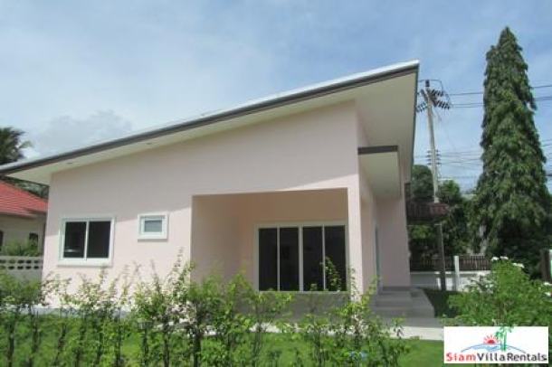 New two-bedroom modern house in Thalang for rent-1