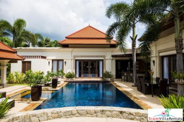 Thai Luxury Modern 4 Bedroom Villa with Private Swimming Pool, For Rent at the Exclusive Laguna, Phuket-1