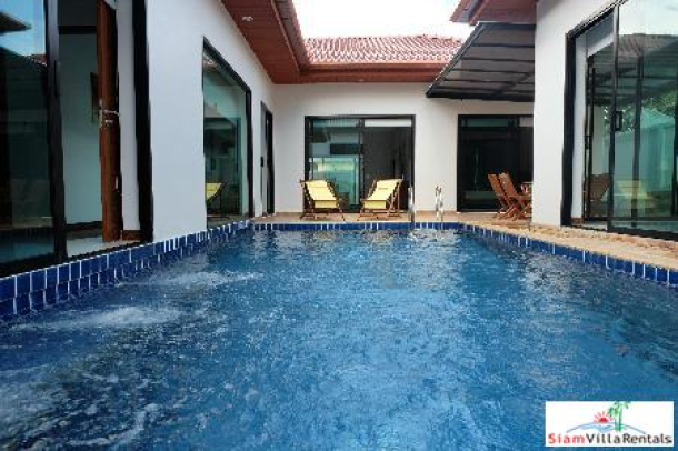 Elegant Three Bedroom Courtyard Pool Villa for Rent in Rawai-1