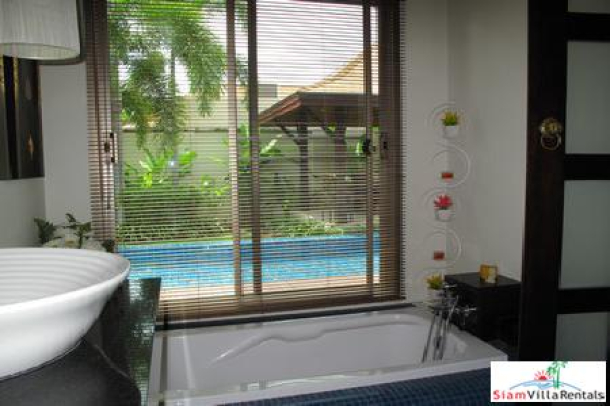 Two Villas The Niche | Three Bedroom Tropical Modern Pool Villa for Rent in Rawai-13