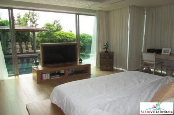 La Colline | Four Bedroom Modern Zen Sea View Pool Villa in Layan for Holiday Rental-13