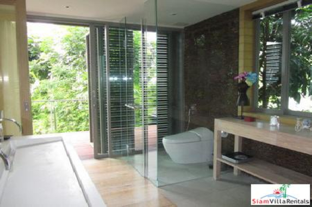 La Colline | Four Bedroom Modern Zen Sea View Pool Villa in Layan for Holiday Rental-14