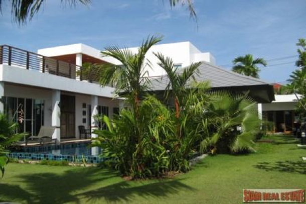 Beautiful Modern Four Bedroom House with a Private Swimming Pool For Sale at Cheng Talay, Phuket-1