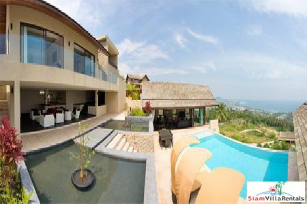 Cliffside Sea-View 5-Bedroom Pool Villa in Chaweng Noi-4