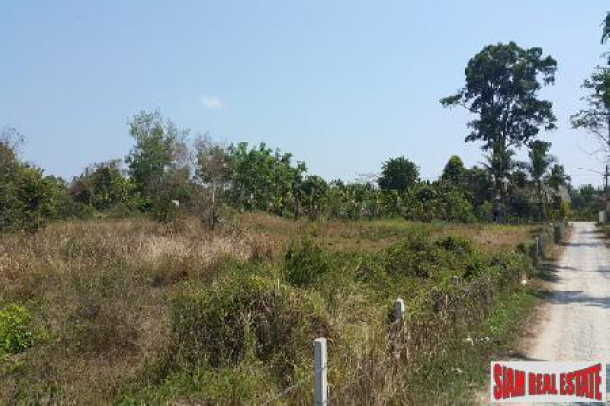 Large Plot (10,000 sqm or 6 rai 1 ngan) Flat Land Near Mission Hills Golf Subdivision Possible-4