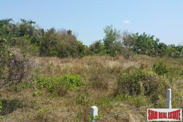 Large Plot (10,000 sqm or 6 rai 1 ngan) Flat Land Near Mission Hills Golf Subdivision Possible-5