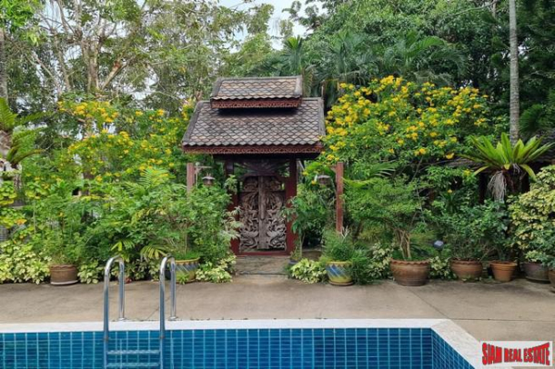 Thai Teak Four Bedroom Pool Villa for Rent in Rawai-5