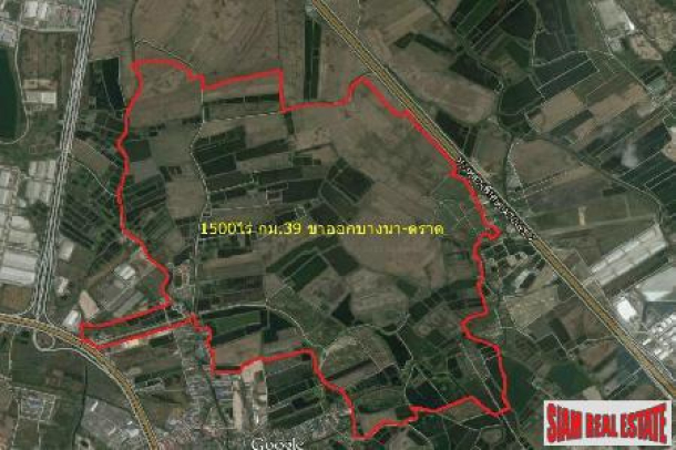 LAND for Sell, 1,500 rai Bangna-Trand Km 39, Outbound, Main road-2
