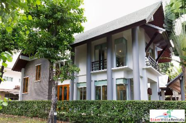 Luxury Serviced House at 400 sq.m 3 Bedrooms and 4 Bathrooms, Srinakarin. Bangkok Pattana School-12