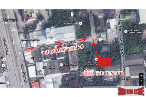 Land For QUICK Sale on  Srinakharin 29 only 150 Meters from Main Road Support New BTS Yellow Line-1