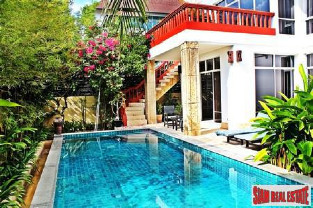200 Meters from Beach in Na Jomtien - Luxurious Thai Bali Pool Villa-1