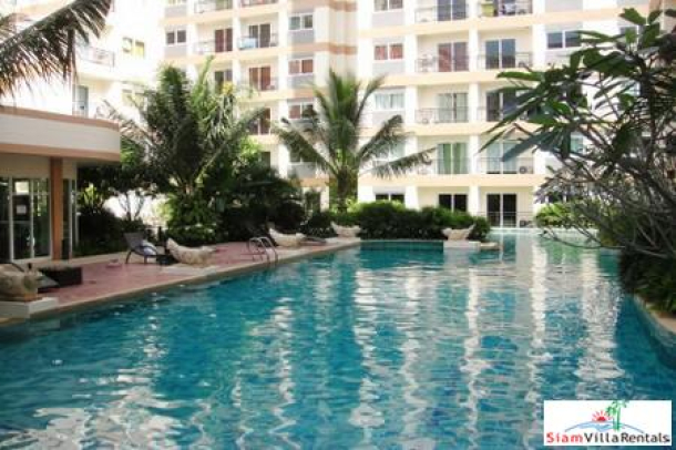 1 Bedroom Resort Condominium with Super Large Pool For Long Term Rent in Jomtien-1