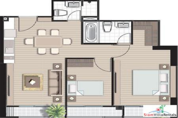 Noble ReD | Deluxe Two Bedroom Condo for Rent at Ari BTS-11