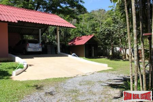 Beautiful Three Bed Sea View Thai Country Stlye House with Large Gardens at Koh Sirey-17