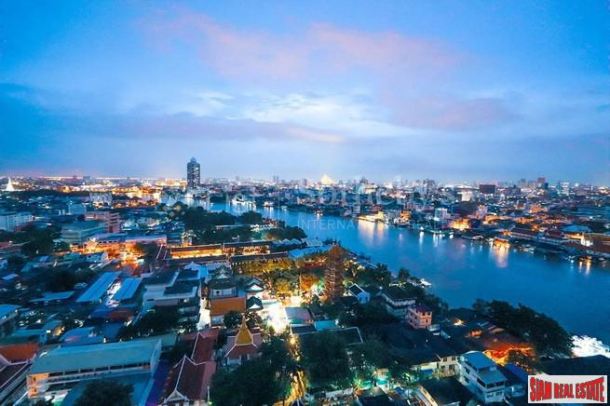 Baan Chaopraya Condominium | Large 3 Bed Condo on 19th Floor with Amazing River and City Views and Antique Furnishings at Chaopraya River-11