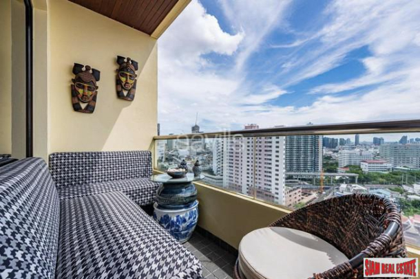 Baan Chaopraya Condominium | Large 3 Bed Condo on 19th Floor with Amazing River and City Views and Antique Furnishings at Chaopraya River-19