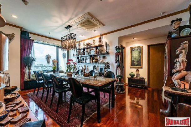 Baan Chaopraya Condominium | Large 3 Bed Condo on 19th Floor with Amazing River and City Views and Antique Furnishings at Chaopraya River-25
