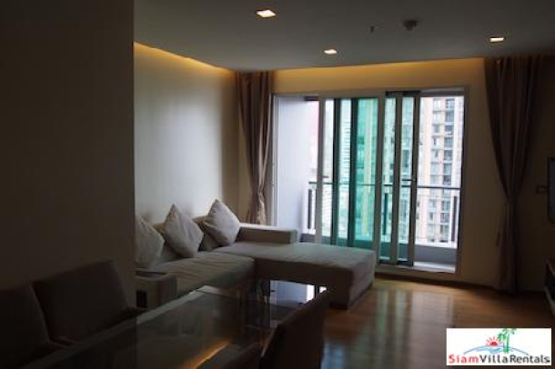 Deluxe Two Bedroom Condominium for Rent on the 18th Floor at Asoke-4
