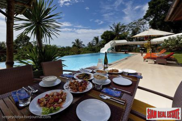 6 Bed Luxury Sea View Holiday Villa at Maenam, Samui-5