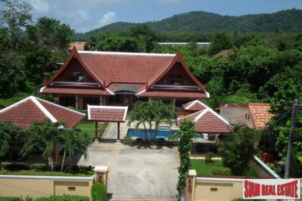 Large Modern 5 Bed Thai Style Residence Compound with Two Separate Villas in Rawai-1