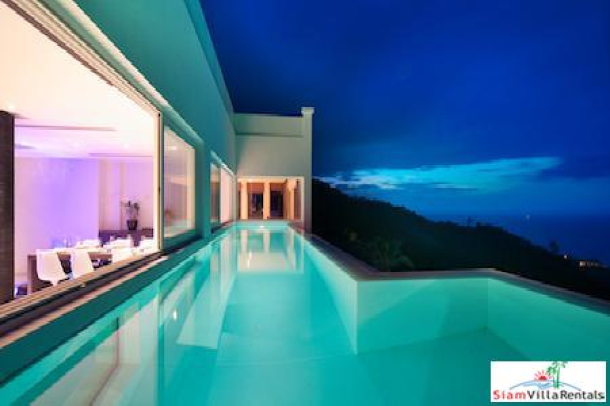 Amazing Sea Views from the Four Bedroom Penthouse in Bang Po, Koh Samui-7