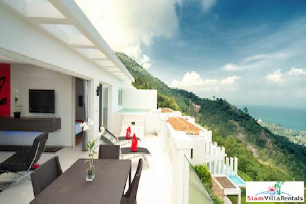 Unbelievable Sea Views from this Two Bedroom Penthouse with Pool in Bang Po, Koh Samui-7