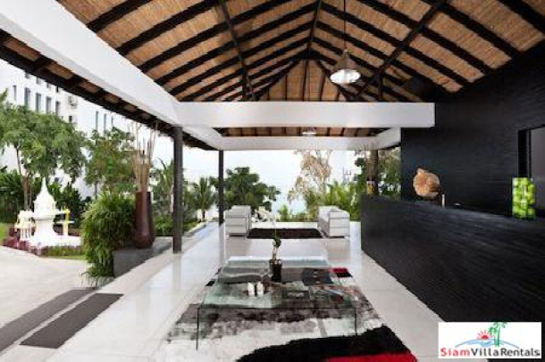 Two Bedroom Corner Garden Penthouse with Sea Views in Bang Po, Koh Samui-11