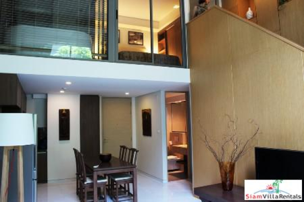 The Siamese Thirty-Nine Condominium | One Bedroom Loft Style Duplex with Garden Views for Rent in Phrom Phong-5