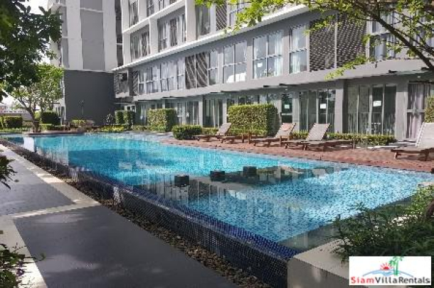 Ideo Mobi Sukhumvit 81 | Two Bedroom Loft Duplex with Private Pool Views for Rent in On Nut-1