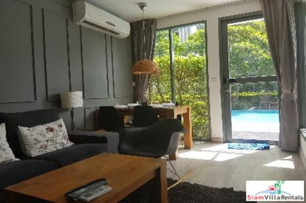 Ideo Mobi Sukhumvit 81 | Two Bedroom Loft Duplex with Private Pool Views for Rent in On Nut-14