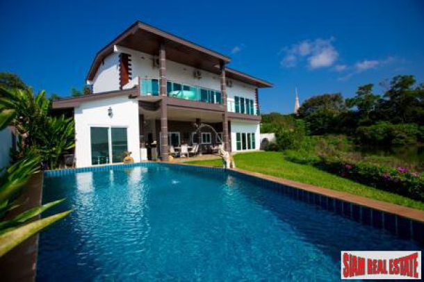 Land & House Park | Bright and Spacious Lakefront Villa with Pool in Chalong-3