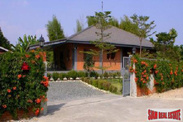 Unique Two Bedroom Brick Single Story House in Mae Rim, Chiang Mai-1