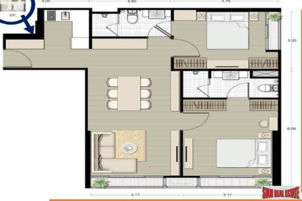 Noble Recole Sukhumvit 19 | Newly Built Two Bedroom Condo with City Views on Sukhumvit 19-3