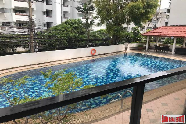 3 Bed Fully Furnished Condo on the 1st Floor with Balcony and Pool Views at Sathorn-12