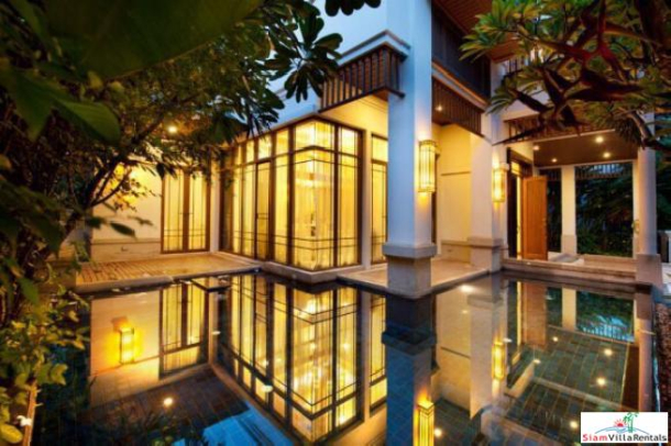 Exquisite 4 Bed Private Serviced Pool Villa in Secure Estate for Rent at Sathorn - Pet Friendly-1