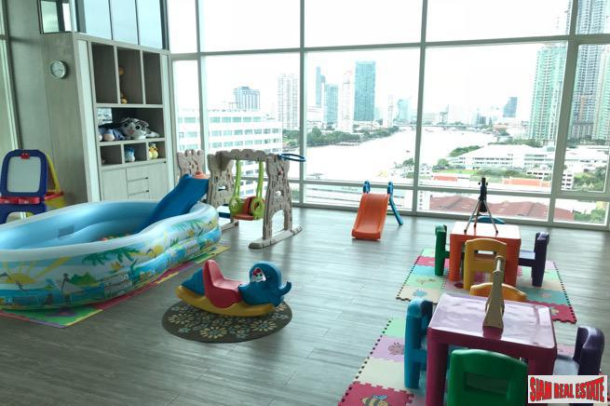 Menam Residences | River Views from Every Room From this Three Bedroom Condo in Saphan Taksin-22