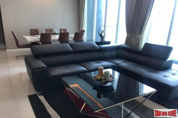 Menam Residences | Every Room with River Views  from this Three Bedroom Condo for Rent  in Saphan Taksin-3